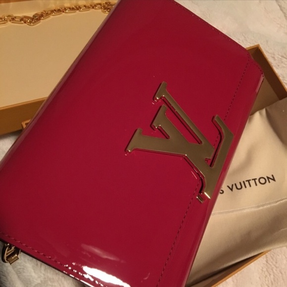 Louis vuitton lipstick red Chain Louise PM handbag bag - Picture 7 of 8